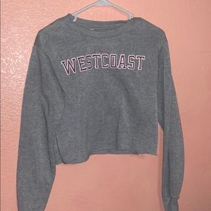 Cropped sweatshirt